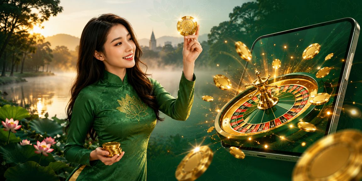 Người mẫu Việt Nam tham gia trò chơi roulette casino tại không gian nghỉ dưỡng Đà Lạt