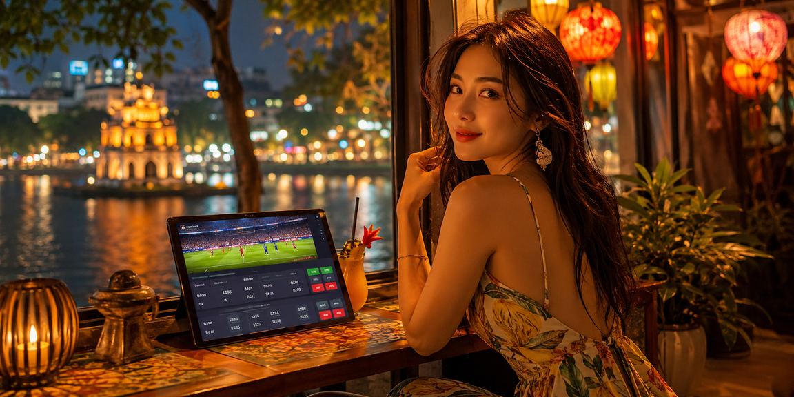 Người chơi tại Hà Nội theo dõi tỷ lệ kèo bóng đá tại quán cà phê và đặt cược qua điện thoại