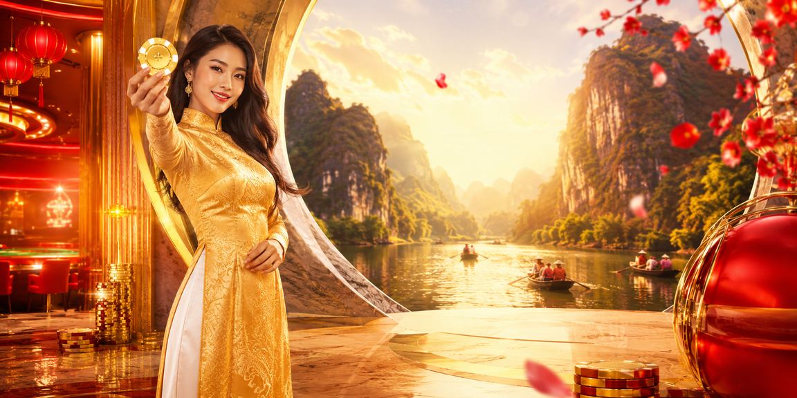 Phụ nữ mặc áo dài trải nghiệm casino jackpot trực tuyến trên điện thoại tại Ninh Bình